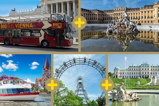 Best of Vienna Pass: Schönbrunn, Belvedere, Big Bus & Cruise